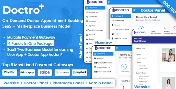 v9.1.0 On-Demand Doctor Appointment Booking SaaS Marketplace Business Model [Activated]
