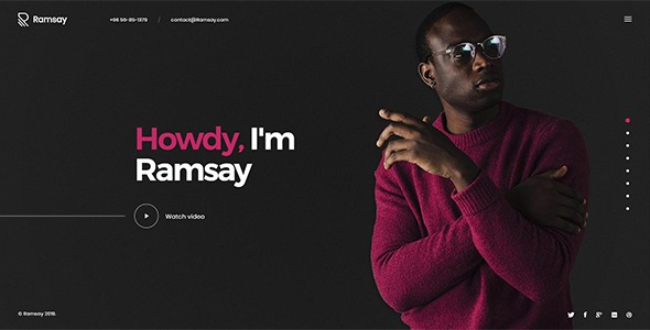 Ramsay v1.1.0 Personal CVResume WordPress Theme