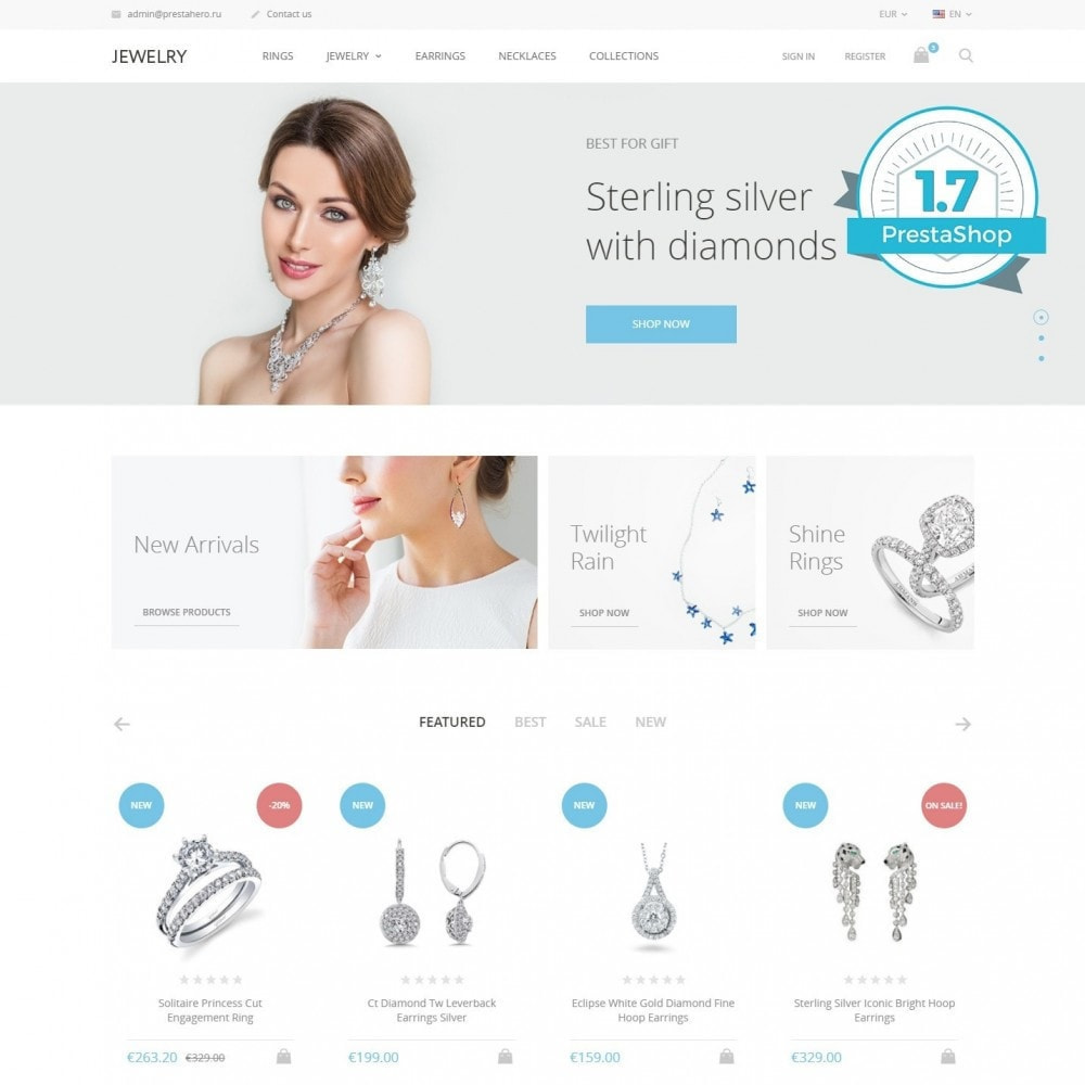 Jewelry v1.9.4 Jewellery Online Store PrestaShop