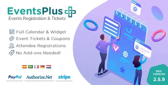 v2.6.2 WordPress Events Calendar Registration & Tickets [EventsPlus]