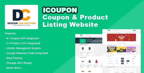 iCoupon v9.0 Coupon & Product Listing Website